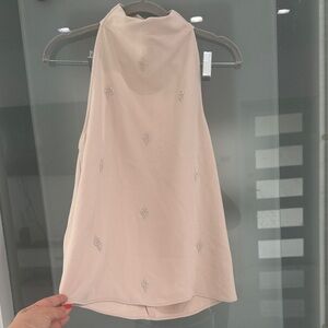 Zara Elegant Cream Halter Top